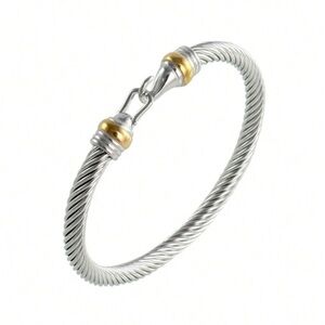 Chic Stainless Steel Cable Hook Bracelet